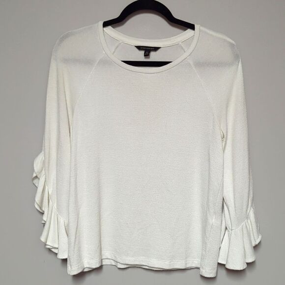 Banana Republic White Long Sleeve Blouse - Picture 1 of 6